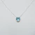 Cadena con Dije Corazón con piedra Cubic