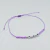 Pulsera Ajustable Violeta con Ojitos