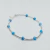 Pulsera Bolitas y Ojitos Griegos Celestes