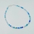 Tobillera Cristales Azules y Celestes