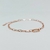 Pulsera Rosé con Dije Rectángulo - comprar online