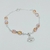 Pulsera Cristales Salmón y Ojito Griego - comprar online