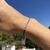 Pulsera Ajustable de Hilo Negro con Bolitas de Plata 925