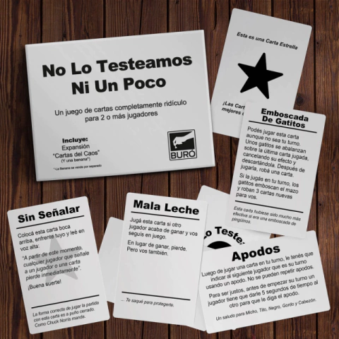 JUEGO "NO LO TESTEAMOS NI UN POCO"