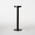 LAMPARA DE MESA LED INALAMBRICA DE METAL BASE Y PANTALLA CIRCULAR NEGRO