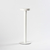 LAMPARA DE MESA LED INALAMBRICA DE METAL BASE Y PANTALLA CIRCULAR BLANCO