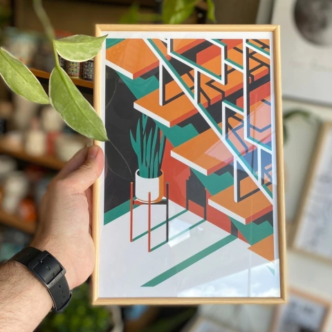 MARCO PORTARRETRATO SIMIL MADERA 20X30