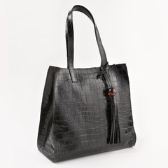 Bolsa Justina Crocco Negro - bysofia