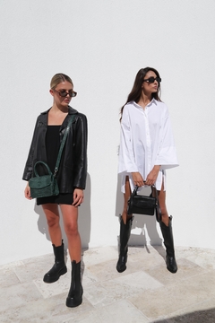 Mini Bag Asia Crocco Negro - bysofia