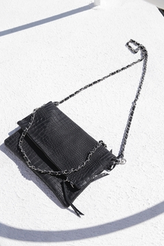 Bandolera Berlina Crocco Opaco Negro