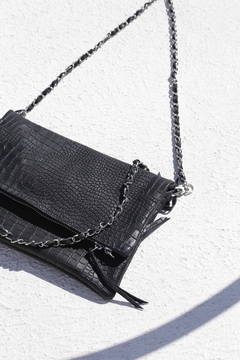 Bandolera Berlina Crocco Opaco Negro