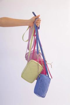 Mini Bandolera Porta Celular Donna Azul - bysofia