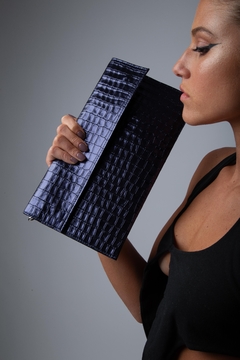Sobre Rectangle Crocco Metal Azul