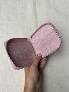 Billetera Agnes Crocco Rosa - tienda online