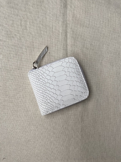 Billetera Agnes Reptil Blanco