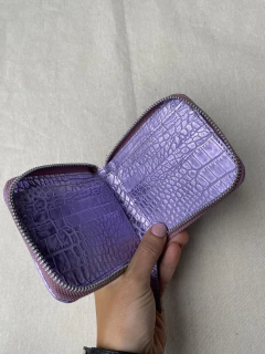 Billetera Agnes Crocco Lila - comprar online