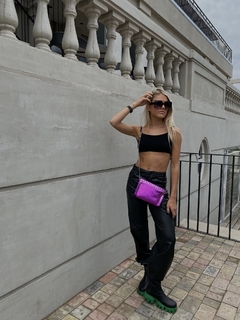 Bandolera Black Fucsia