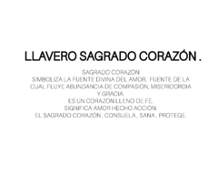 Llavero Sagrado Corazón - bysofia