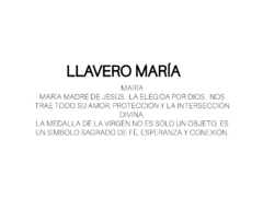 Llavero Virgen María en internet
