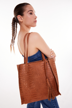Bolsa Justina Crocco Suela Mate - bysofia
