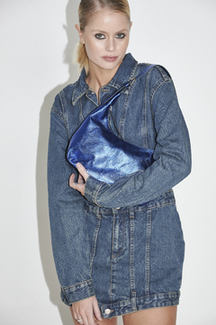 Baguette Bag Mercurio Azul Met Lisa - tienda online