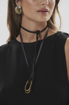Collar 012 Oval Bronce Viejo