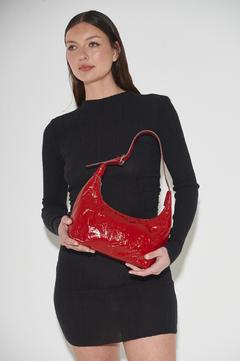 Baguette Bag Mercurio I Charol Cherry - bysofia