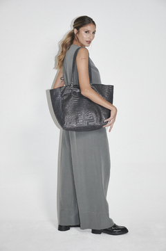 Tote Bag Crocco Met Peltre