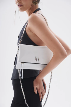 Pre Venta Bandolera Berlina I Blanco Rayo - comprar online