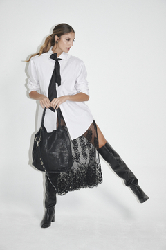 Bolsa Arandela Negro Metalizado - bysofia