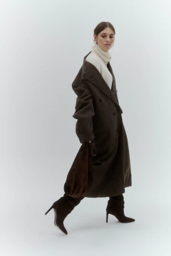 Cartera Guampa | Gamuza Marrón Chocolate - bysofia