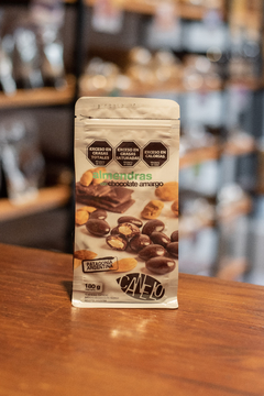 Almendra bañada Con Chocolate AMARGO PREMIUM - 180 gr