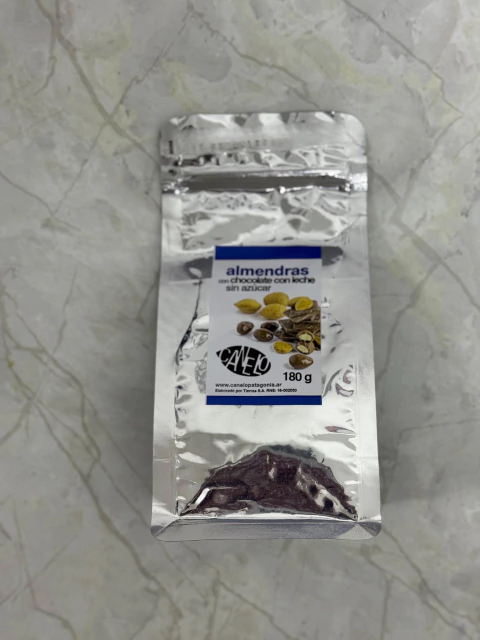 Almendras con chocolate sin azucar x 180 grs