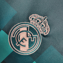 real-madrid-adidas-retro-2017-2018-manga-longa-cumprida-third-terceiro-terceira-3-verde-claro-azul-liga-dos-campeoes-champions-league-patrocinios-patrocinadores-patches-patch-torcedor-torcedores-futebol-masculino-masculina-frete-gratis-envio-campeonato-in