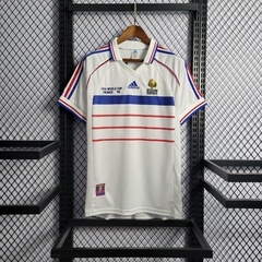 franca-adidas-retro-1998-away-reserva-2-fora-branca-branco-azul-vermelho-copa-do-mundo-patrocinios-patrocinadores-patches-patch-torcedor-torcedores-futebol-masculino-masculina-frete-gratis-envio-campeonato-internacional-selecao-selecoes-tecnologia-elastan