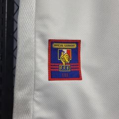 franca-adidas-retro-1998-away-reserva-2-fora-branca-branco-azul-vermelho-copa-do-mundo-patrocinios-patrocinadores-patches-patch-torcedor-torcedores-futebol-masculino-masculina-frete-gratis-envio-campeonato-internacional-selecao-selecoes-tecnologia-elastan