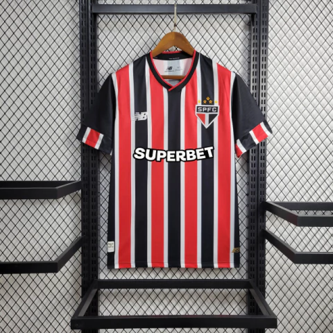 Camisa São Paulo Away (2) 2024/25 New Balance Masculina com Patrocínio Master - comprar online