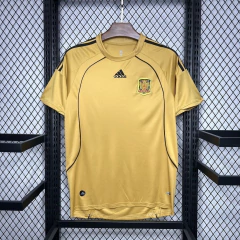 camisa-da-espanha-adidas-retrô-2008-away-2-fora-reserva-ii-dourada-patrocinadores-uniforme-antigo-autêntico-contemporânea-colecionadores-profissional-torcedor-torcedores-elastano-futebol-masculina-masculino-homem-frete-grátis-comprar-online-