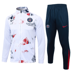 conjunto-agasalho-de-treino-do-psg-nike-2024-2025-24-25-branco-vermelho-azul-pré-jogo-aquecimento-treino-treinamento-jaqueta-casaco-corta-vento-inverno-frio-chuva-calça-calção-fresco-academia-treino-treinar-treinamento-malhar-novo-nova-lançamento-temporad