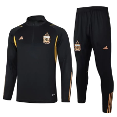 conjunto-de-treino-do-argentina-adidas-2023-2024-23-24-preto-dourado-casaco-agasalho-blusão-frio-inverno-de-ziper-calça-calção-academia-treino-treinar-treinamento-malhar-novo-nova-lançamento-temporada-profissional-original-oficial-