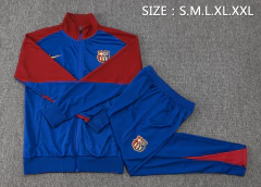 conjunto-agasalho-de-treino-do-barcelona-nike-2024-2025-24-25-vermelho-vinho-grená-azul-zíper-pré-jogo-aquecimento-treino-treinamento-zíper-completo-jaqueta-casaco-corta-vento-inverno-frio-chuva-calça-calção-fresco-academia-treinar-comprar-online