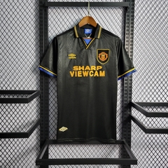 manchester-united-umbro-retro-1994-away-reserva-2-fora-preto-preta-liga-dos-campeoes-champions-league-patrocinios-patrocinadores-patches-patch-torcedor-torcedores-futebol-masculino-masculina-frete-gratis-envio-campeonato-internacional-europa-europeu-europ