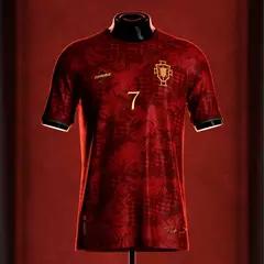 camisa-do-portugal-nike-2023-2024-2025-edição-especial-vermelha-cr7-the-siu-patrocinios-patrocinadores-uniforme-nova-lancamento-novo-profissional-torcedor-masculina-futebol-masculino-masculina-confortavel-frete-grátis