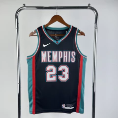 memphis-grizzlies-2020-2024-2023-classic-edition-swingman-preto-preta-verde-vermelho-vermelha-morant-brooks-jackson-jr-adams-bane-rose-conferencia-leste-oeste-masculina-masculino-regata-regatas-basquete-time-nba-uniforme-camisa-camiseta-blusa-roupas-roupa