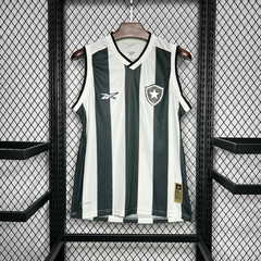 camisa-titular-do-botafogo-rebook-2024-2025-24-25-home-1-casa-i-primeiro-um-branca-preta-regata-com-patrociníos-patrocinadores-uniforme-nova-lançamento-temporada-profissional-torcedor-torcedores-elastano-futebol-masculina-masculino-homem-frete-grátis-