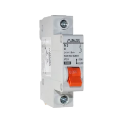 Disjuntor MONOPOLAR DIN Metaltex 32A Curva C Unipolar