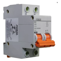 Disjuntor Bipolar 2X 20A Curva C Metaltex