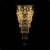 Lustre Pendente Cascata Quadrado 4001/600 x 600 x 1200, Diamante Decor, Bivolt, Transparente - loja online