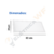 Plafon Retangular Embutir 31x62 25W Branco Frio 6500K Avant - comprar online