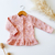 Saquito Ojitas bordado rosa - Lupeé Store - Ropa de bebé